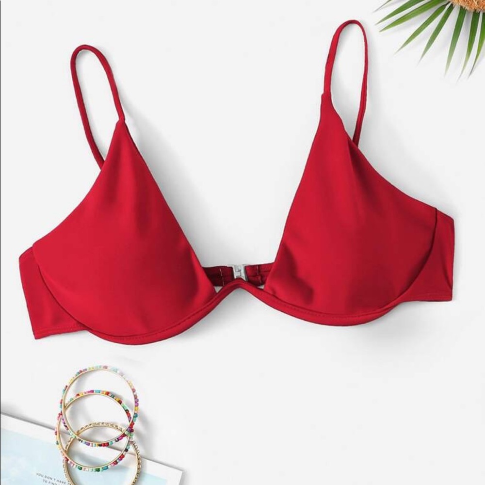 Underwire Spaghetti Strap Bikini Top